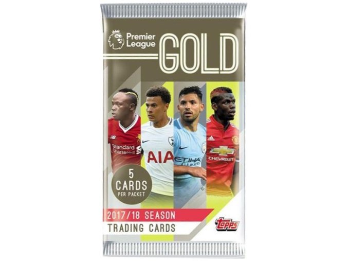 2017 18 Topps Gold Premier League balíček