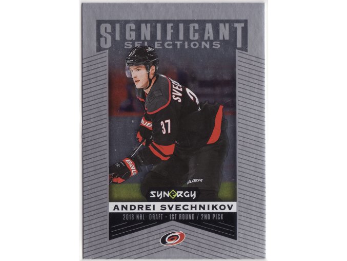 2018-19 Upper Deck Synergy Significant Selections Andrei Svechnikov