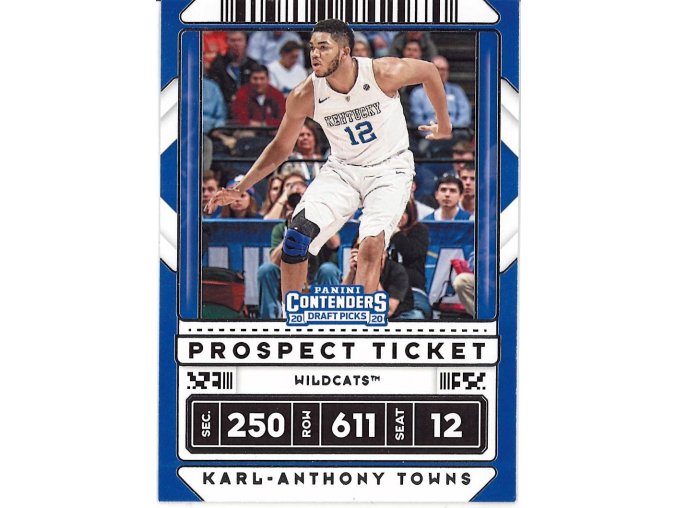 2020-21 Panini Contenders Draft Picks Prospect Ticket Variation Karl-Anthony Towns