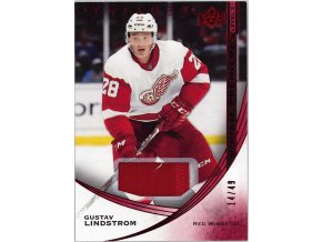 2020-21 Upper Deck Trilogy Red Patch Gustav Lindstrom 14/49