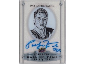2020-21 Upper Deck Trilogy Scripted Hall Of Fame Plaques Pat Lafontaine 14/25