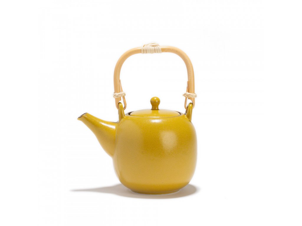 porcelain teapot kiiro 055 l yellow