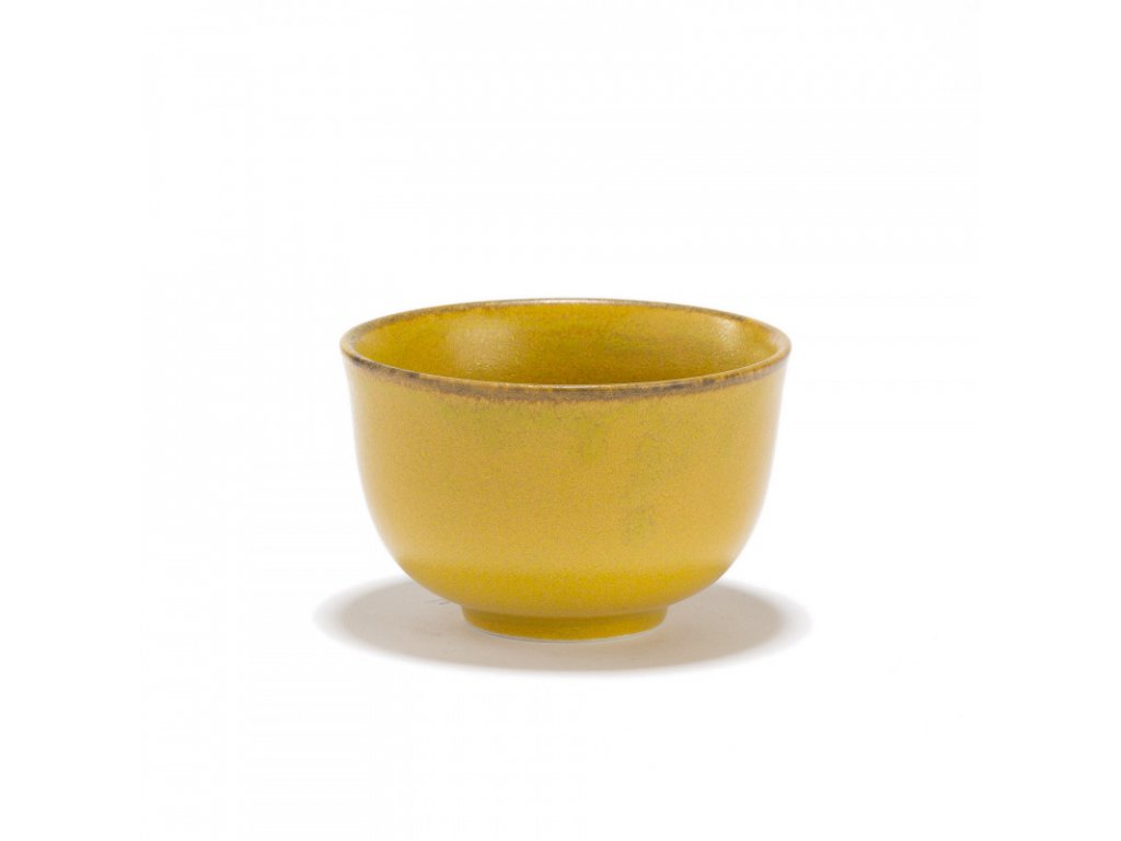 kiiro yellow porcelain tea bowl