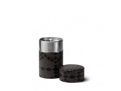 aimaina black and white washi paper tea canister 100g (1)