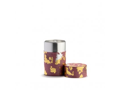 pinku pink and gold washi paper tea canister 100g (1)