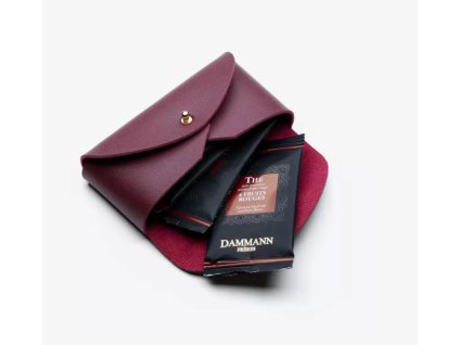 Zásobník na čajové sáčky bordó