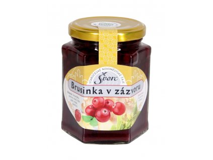 Švorc Pečený čaj Brusinka v zázvoru sklo 275 ml