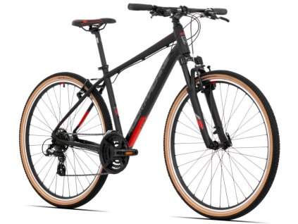 Rock Machine CrossRide 100 mat black/dark grey/brick red trekingový