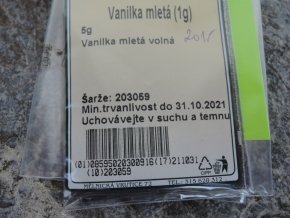 Vanilka mletá 5g