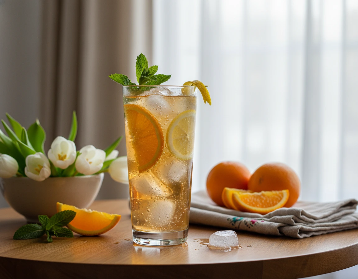 Earl Grey citrus spritz bez alkoholu