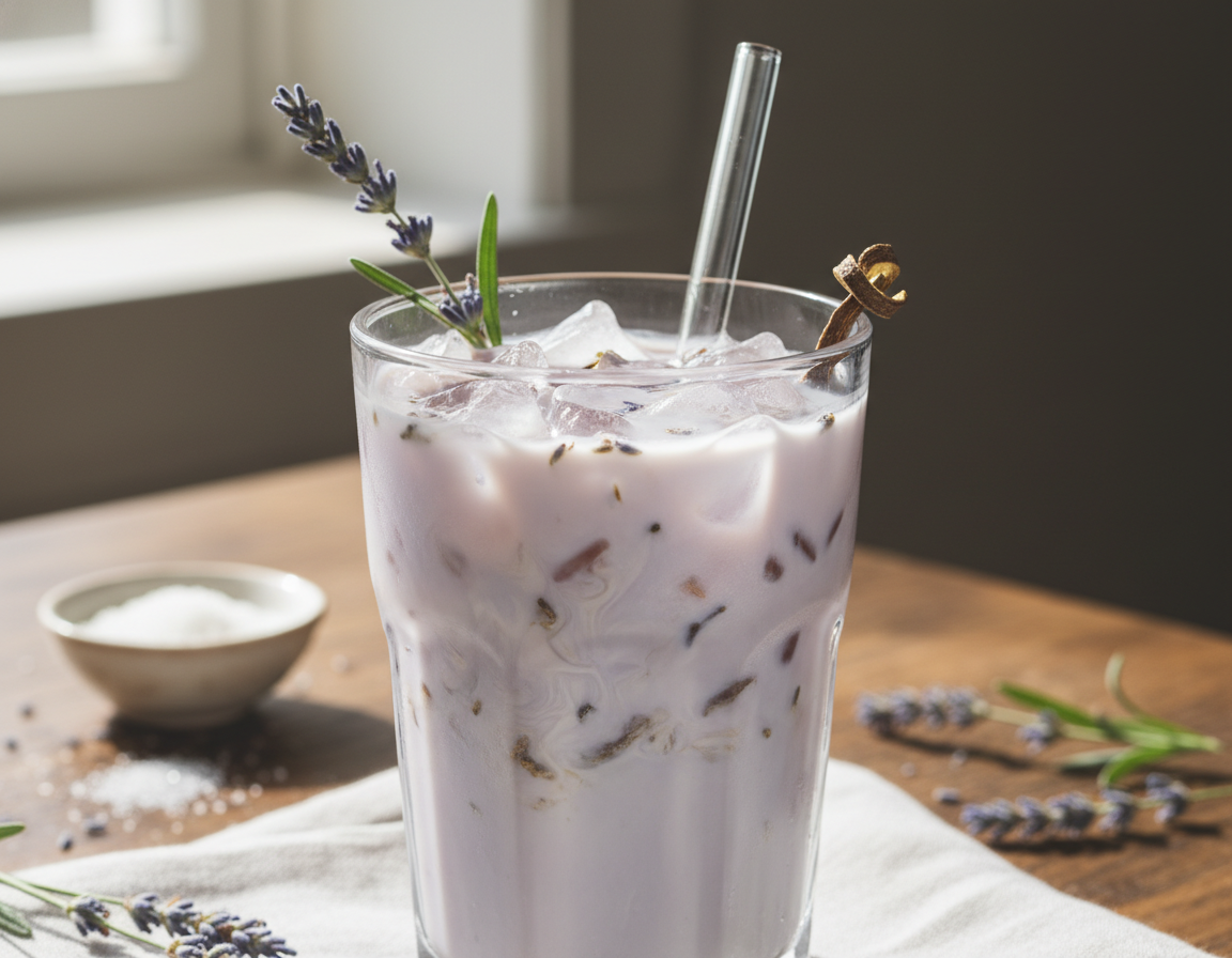 Osvěžující ledový čaj s lékořicí a levandulí: Delikátní osvěžení na léto