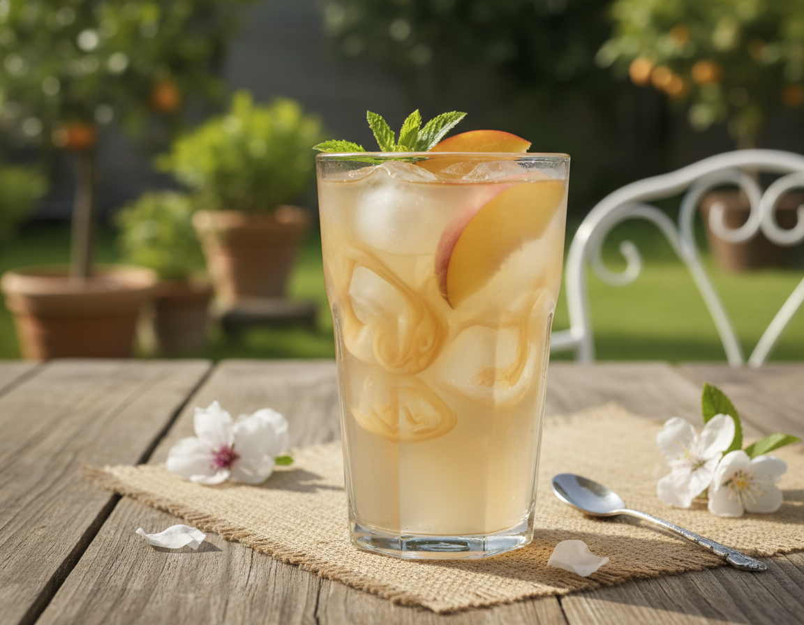 Hledáte netradiční drink bez alkoholu? Zkuste bílý broskvový čaj!