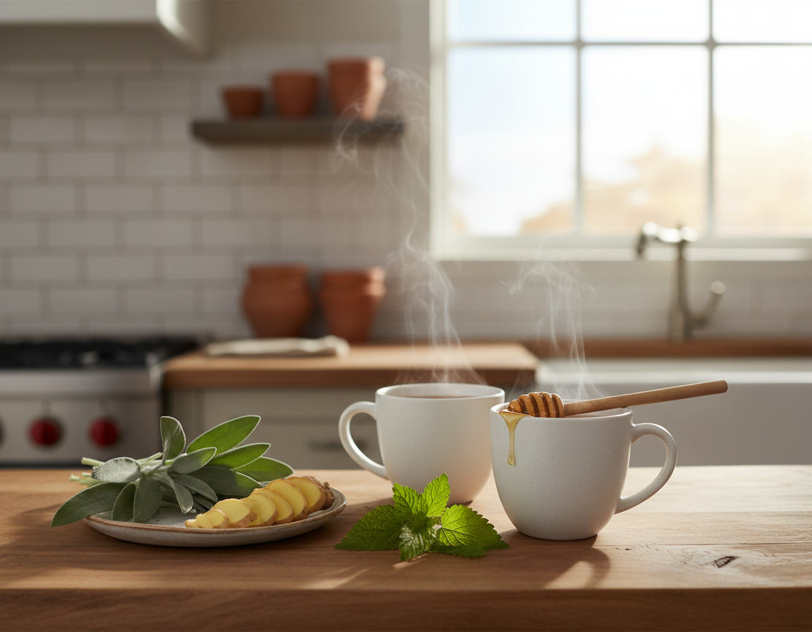 Jak vařit bylinkové čaje - Šalvějový,  zázvorový a meduňkový