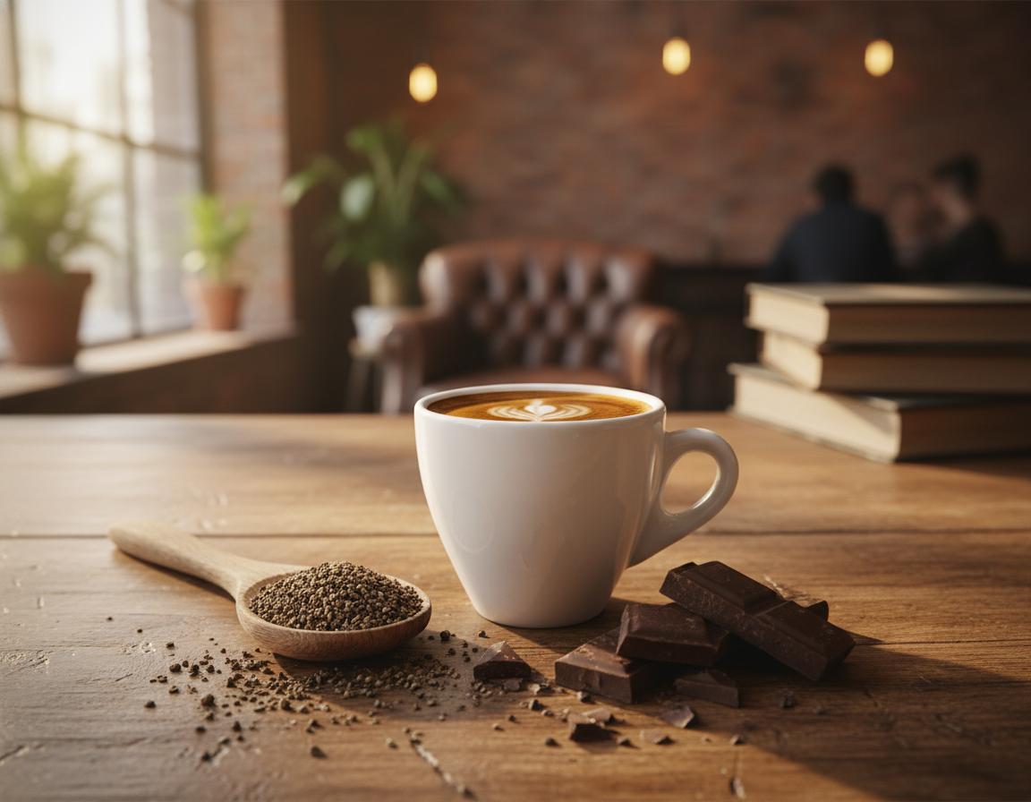 Pepresso: Jedinečné spojení espressa a pikantního pepře.