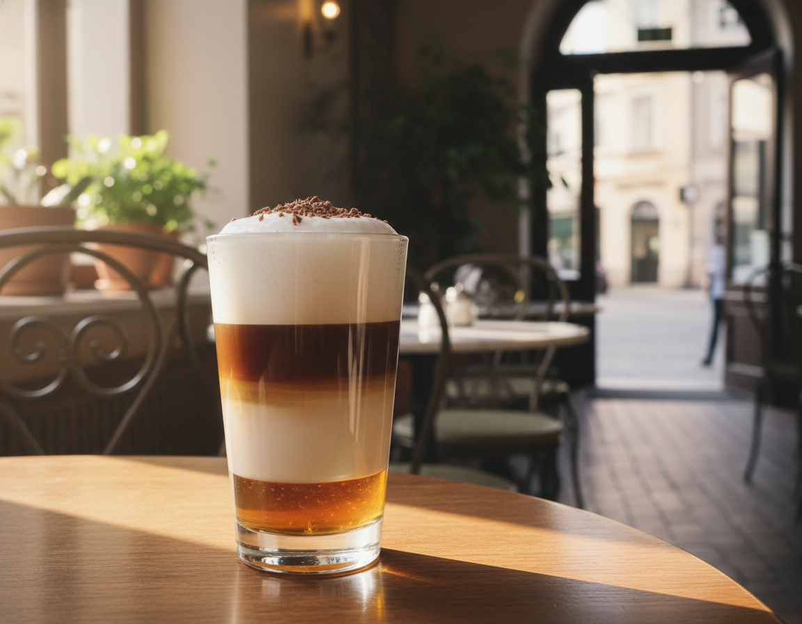 Melange Latte – Lahodné spojení aromatizované kávy a medu