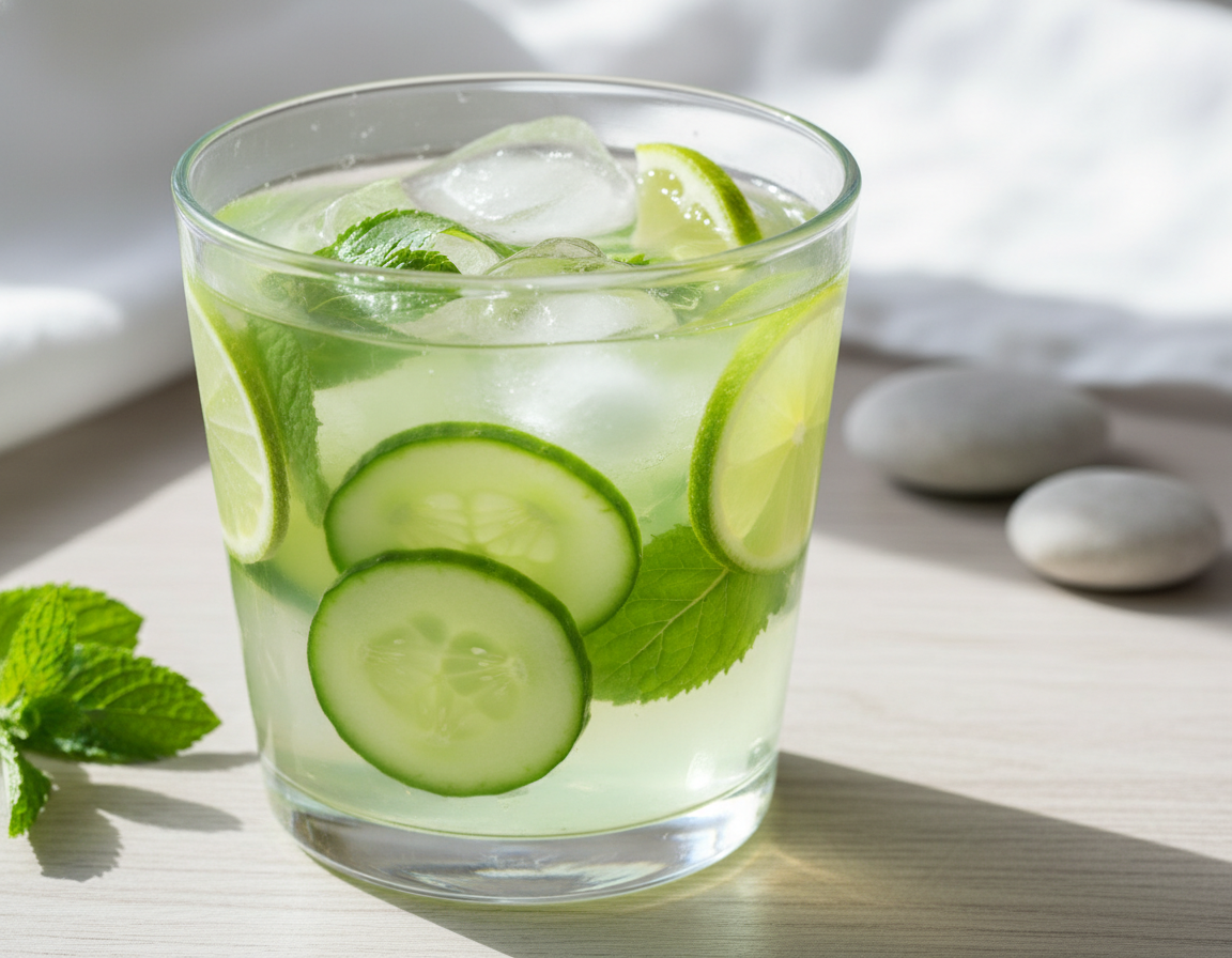 Zelený čaj s okurkou - Letní drink se spoustou antioxidantů