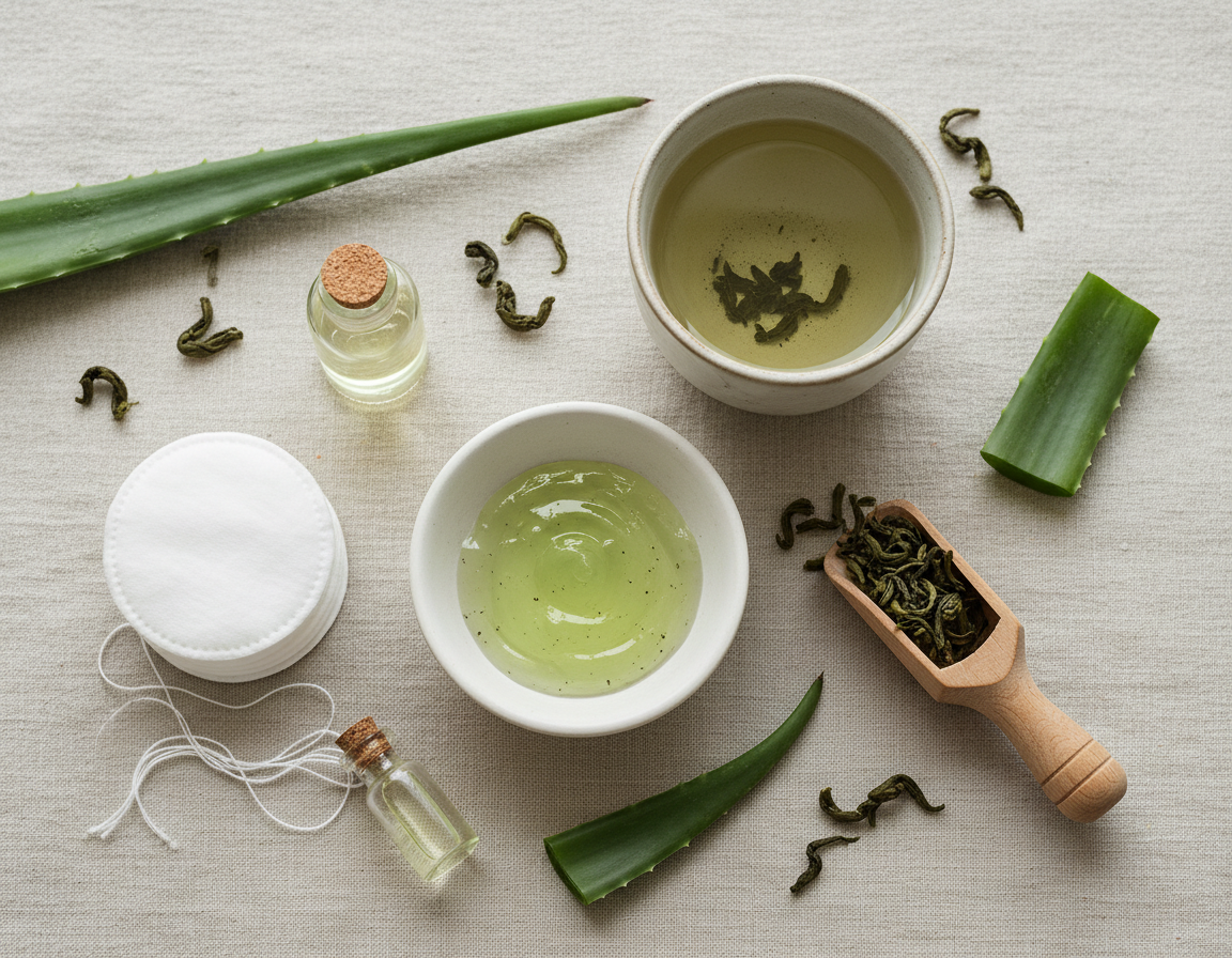 3 recepty, jak využít zelený čaj v kosmetice