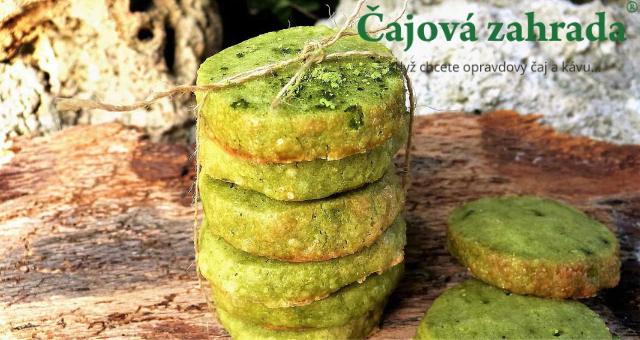 Zdravé sušenky s čajem matcha