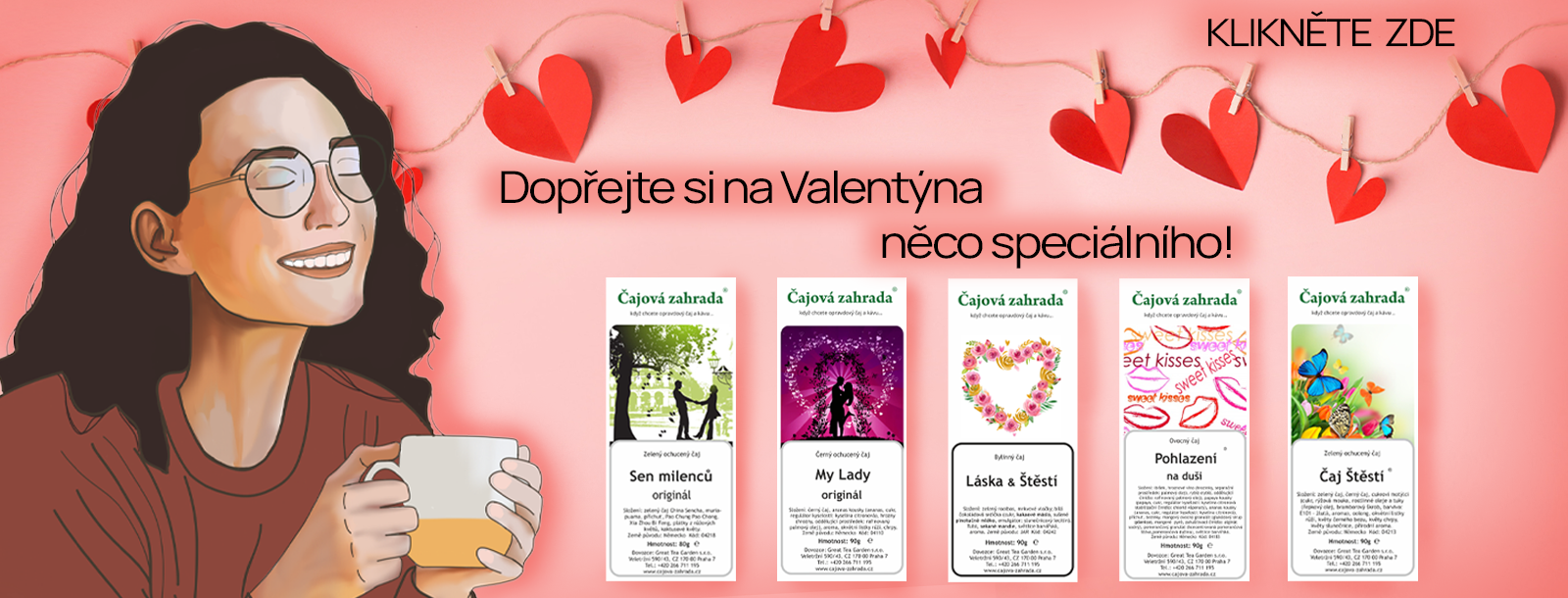 Valentýnské čaje