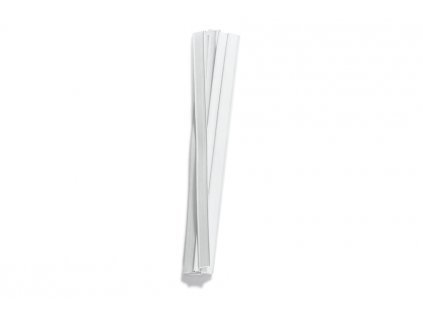 Uzavírací bílá spona na sáček 15cm
