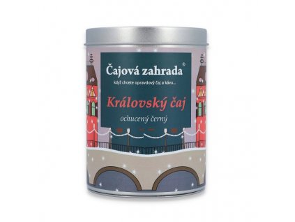 Sypaný černý vánoční ochucený Královský čaj v dóze