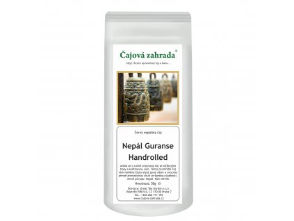 černý sypaný čaj Nepál Guranse Handrolled