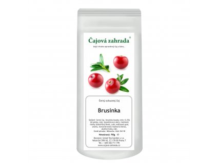 Černý ochucený čaj s brusinkami