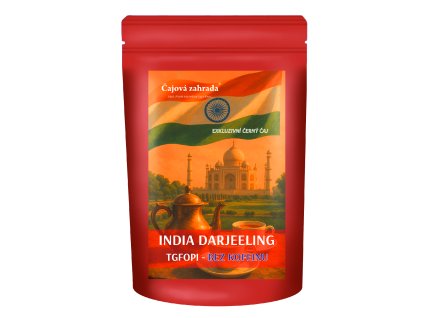 Černý sypaný čaj Darjeeling bez kofeinuSypaný černý čaj India Darjeeling TGFOPI - bez kofeinu