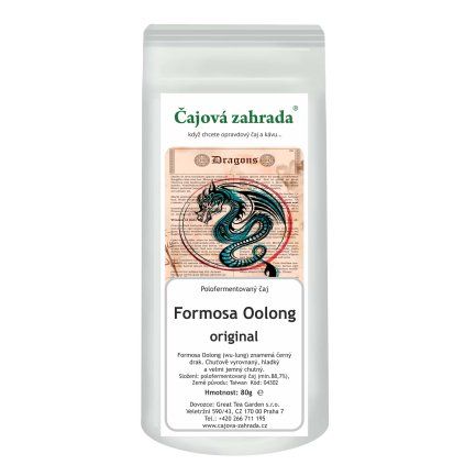 Formosa Oolong – tchajwanský oolong „černý drak“ (Varianta oolong čaj 80g)