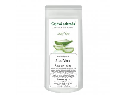 Sypaný zelený ochucený čaj Aloe Vera_Řasa Spirulina