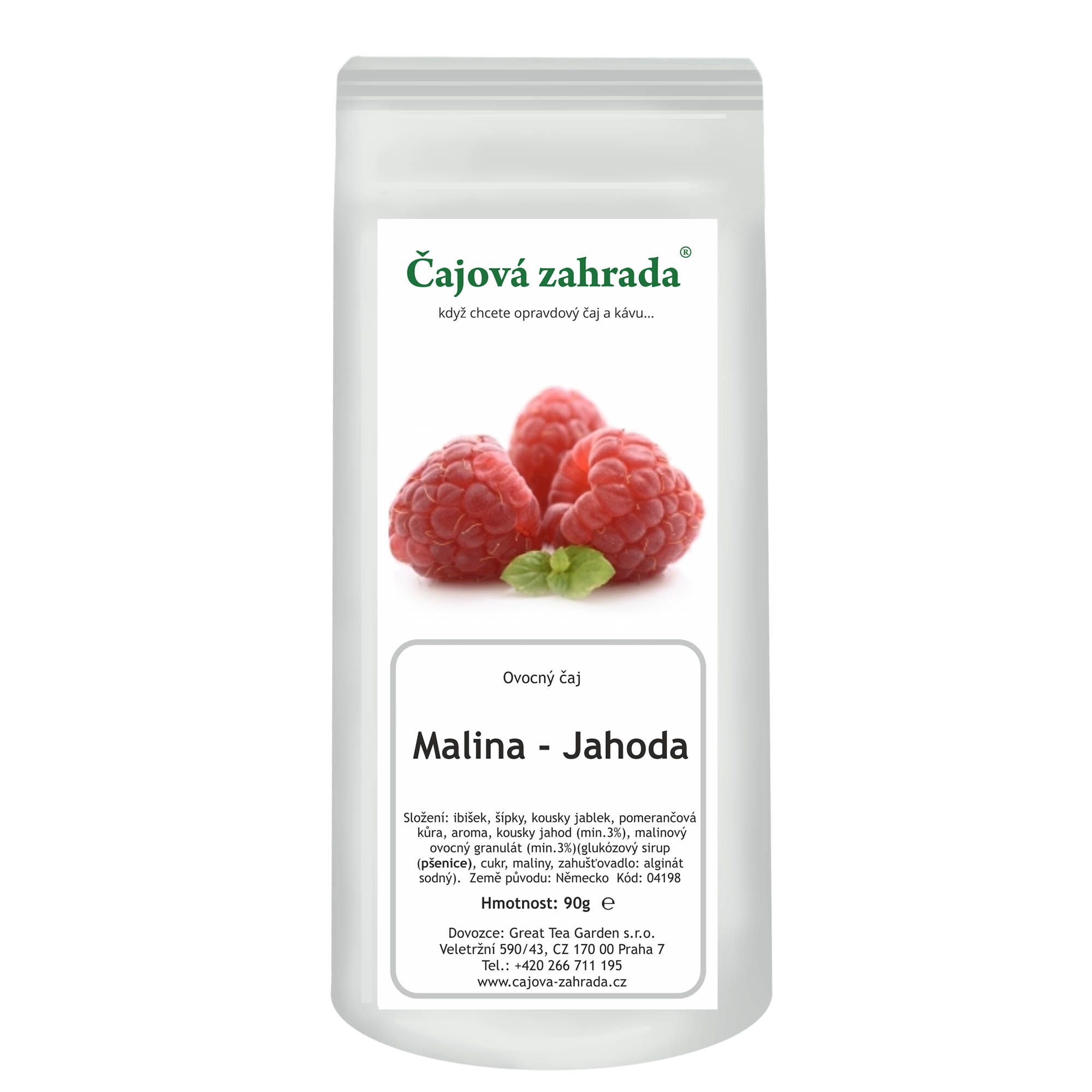 Levně Čajová zahrada Malina & Jahoda - ovocný čaj Varianta: ovocný čaj 1000g