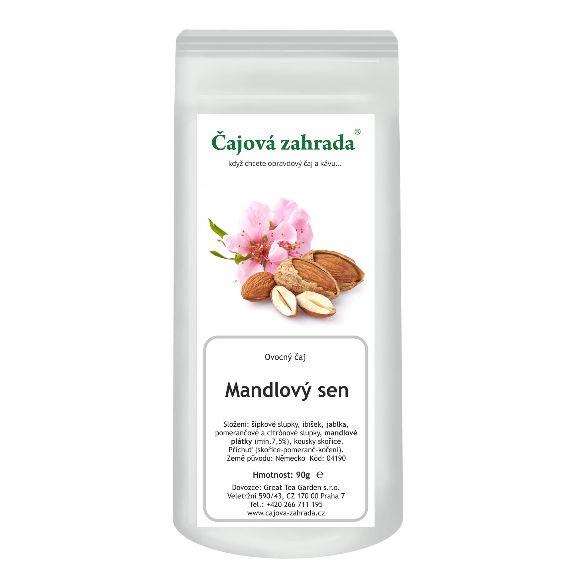 Levně Čajová zahrada Mandlový sen - ovocný čaj Varianta: ovocný čaj 1000g