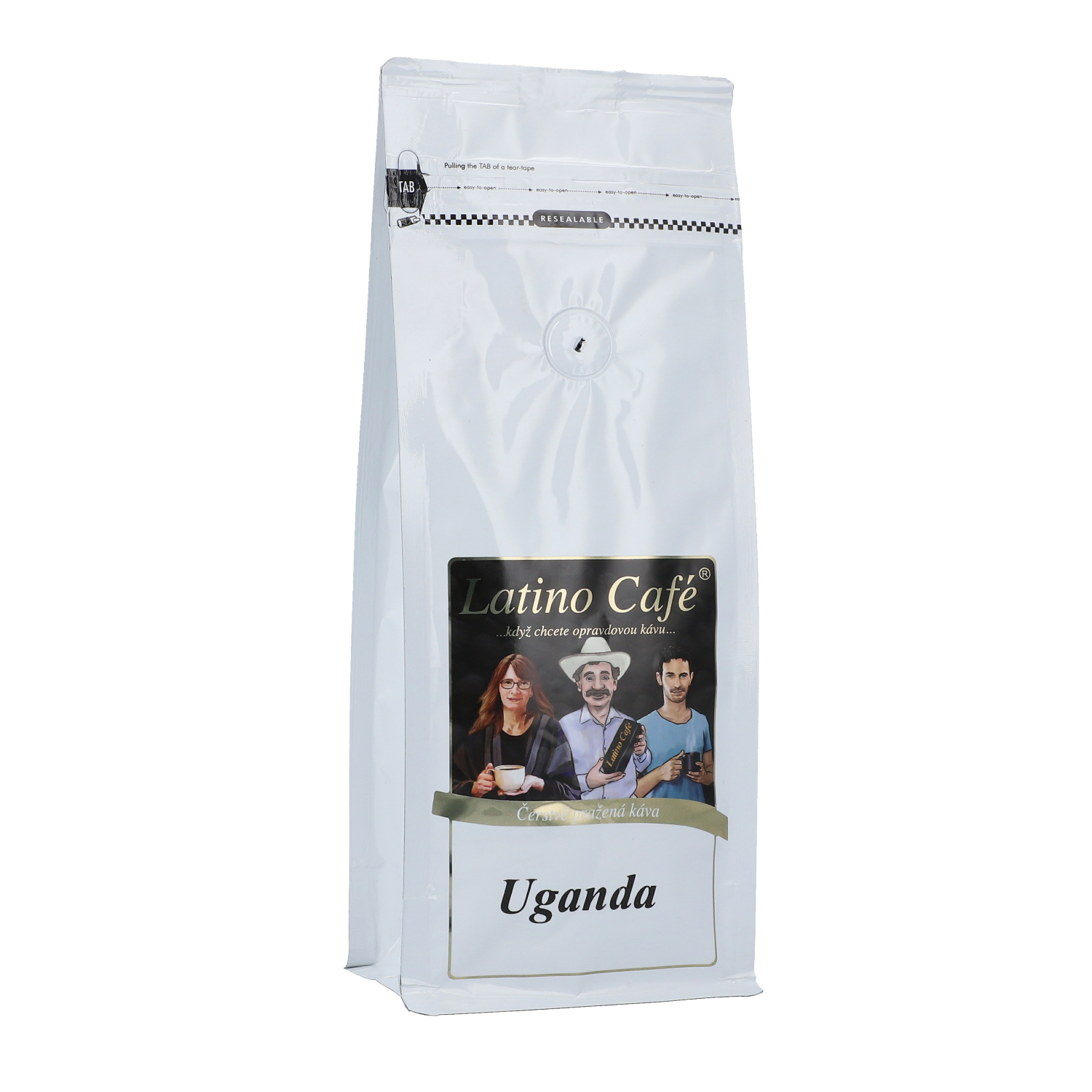 Levně Latino Café Káva Uganda Varianta: zrnková 500g