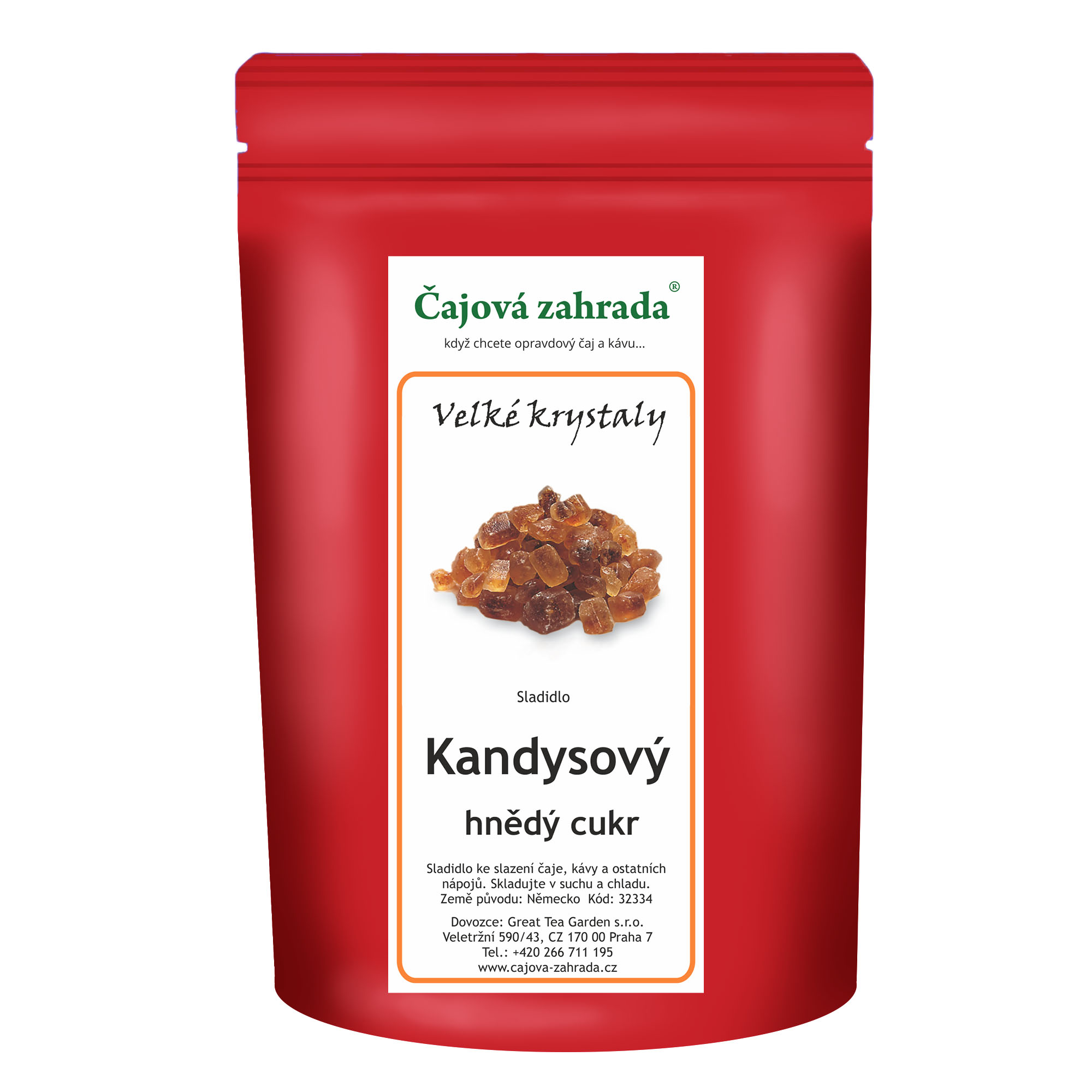 Levně Čajová zahrada Kandys hnědý velké krystaly Varianta: Kandys hnědý 1000g