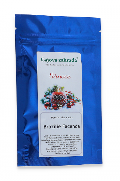 Čajová zahrada Vánoční káva Brazílie Facenda Varianta: zrnková 100g
