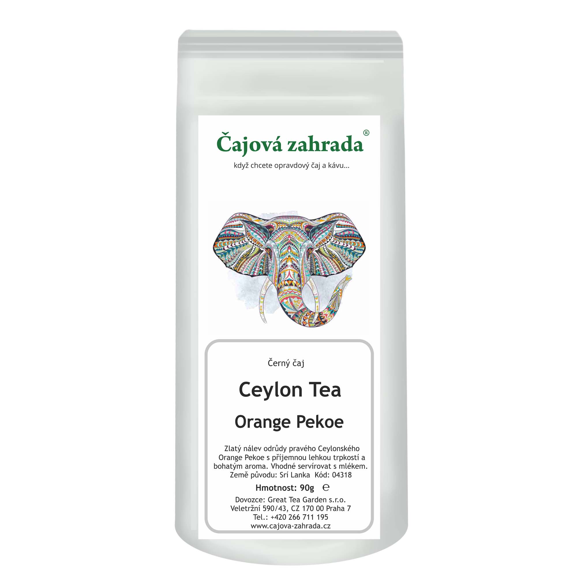 Levně Čajová zahrada Ceylon Orange Pekoe - černý čaj Varianta: černý čaj 1000g