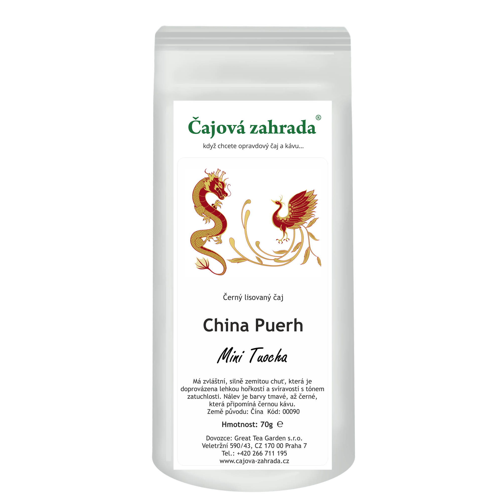 Levně Čajová zahrada China Puerh Mini Tuocha - černý čaj
