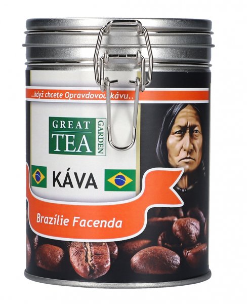 Levně Great Tea Garden Káva Brazílie Facenda Lagoa v dóze Varianta: zrnková 200g