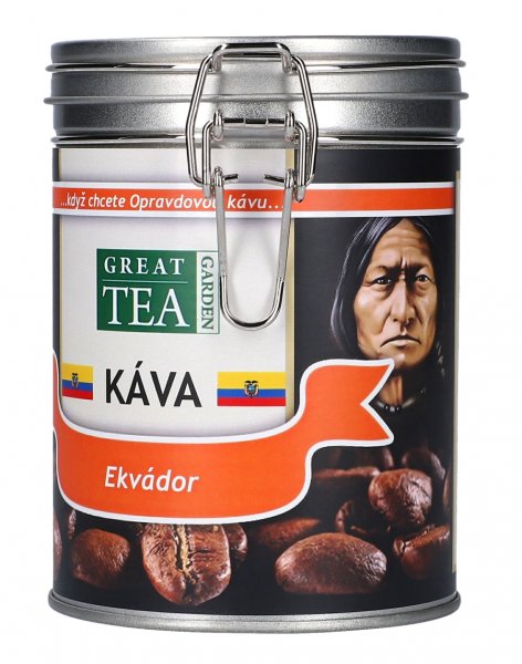 Levně Great Tea Garden Káva Ekvádor v dóze Varianta: zrnková 200g