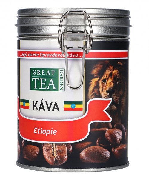 Levně Great Tea Garden Káva Etiopie v dóze Varianta: mletá 200g