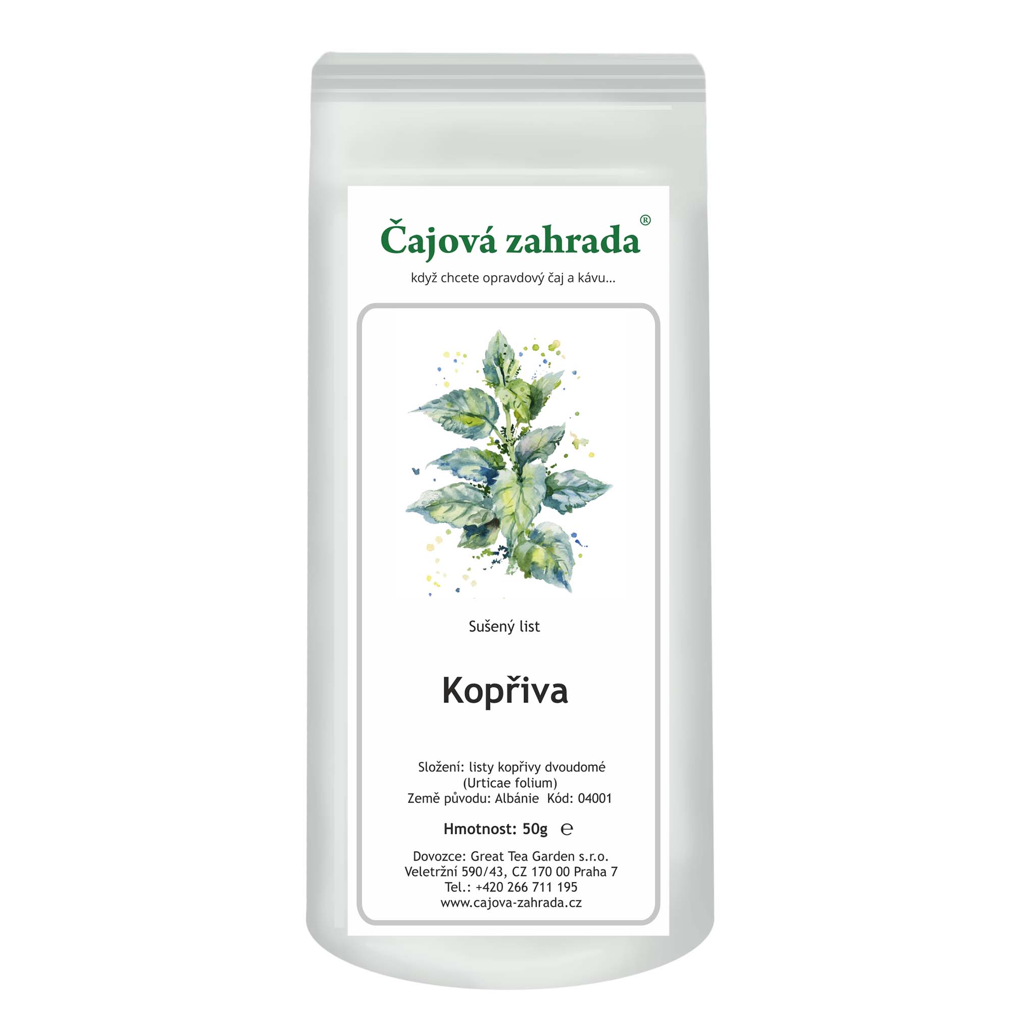 Kopřiva – bylinný čaj 50 g ℮