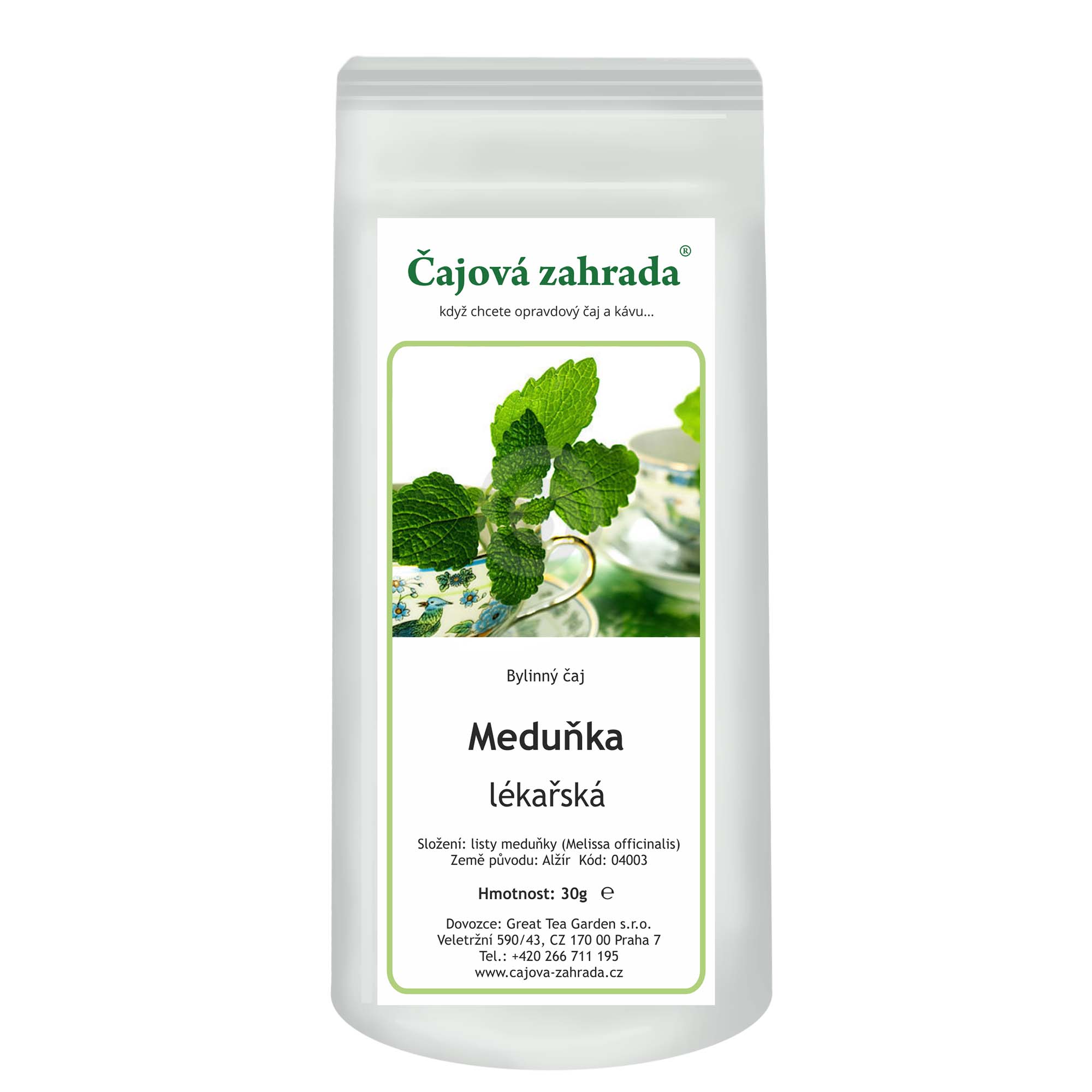 Meduňka – bylinný čaj z listů 30 g ℮