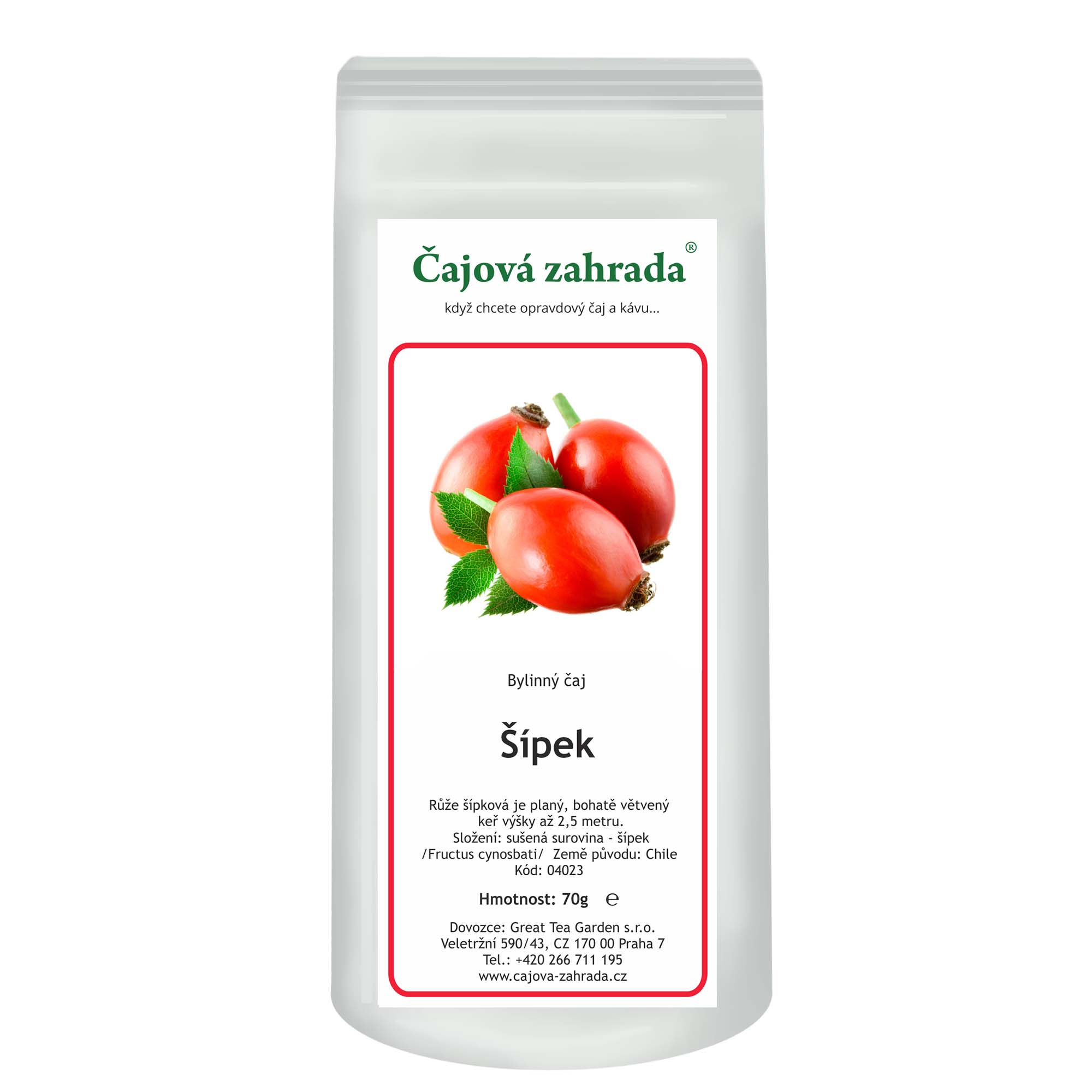 Šípek – bylinný čaj 70 g ℮