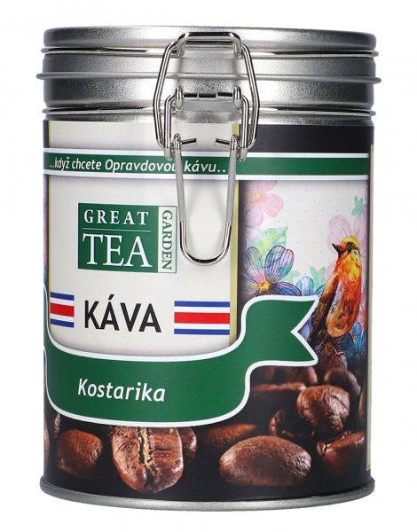 Levně Great Tea Garden Káva Kostarika v dóze Varianta: mletá 200g