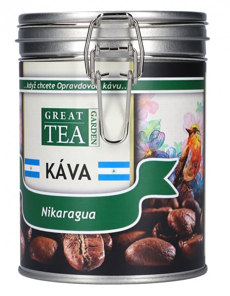 Levně Great Tea Garden Káva Nikaragua v dóze Varianta: zrnková 200g