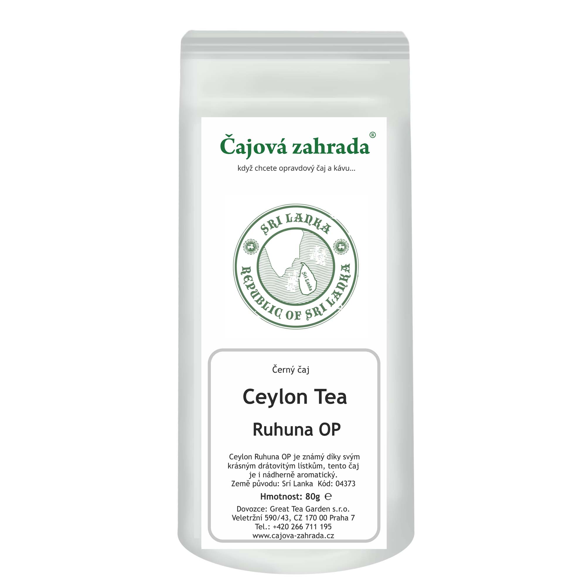 Ceylon Ruhuna OP – černý čaj s plnou chutí
