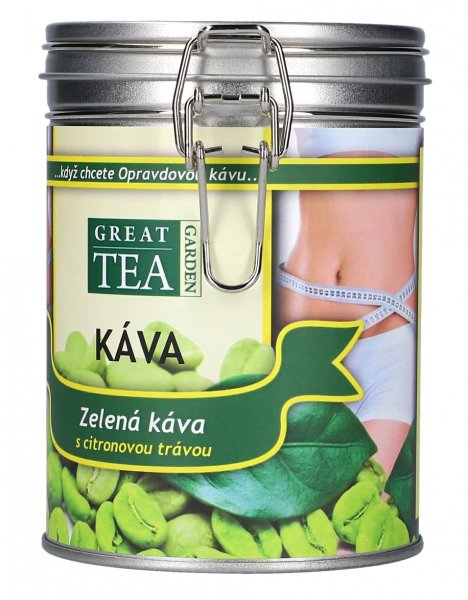 Levně Great Tea Garden Zelená káva s citronovou trávou v dóze