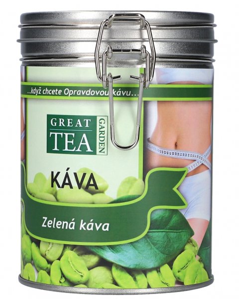 Zelená káva v dóze – 100% Arabica, mletá (300 g ℮)