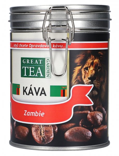 Great Tea Garden Káva Zambie v dóze Varianta: zrnková 200g