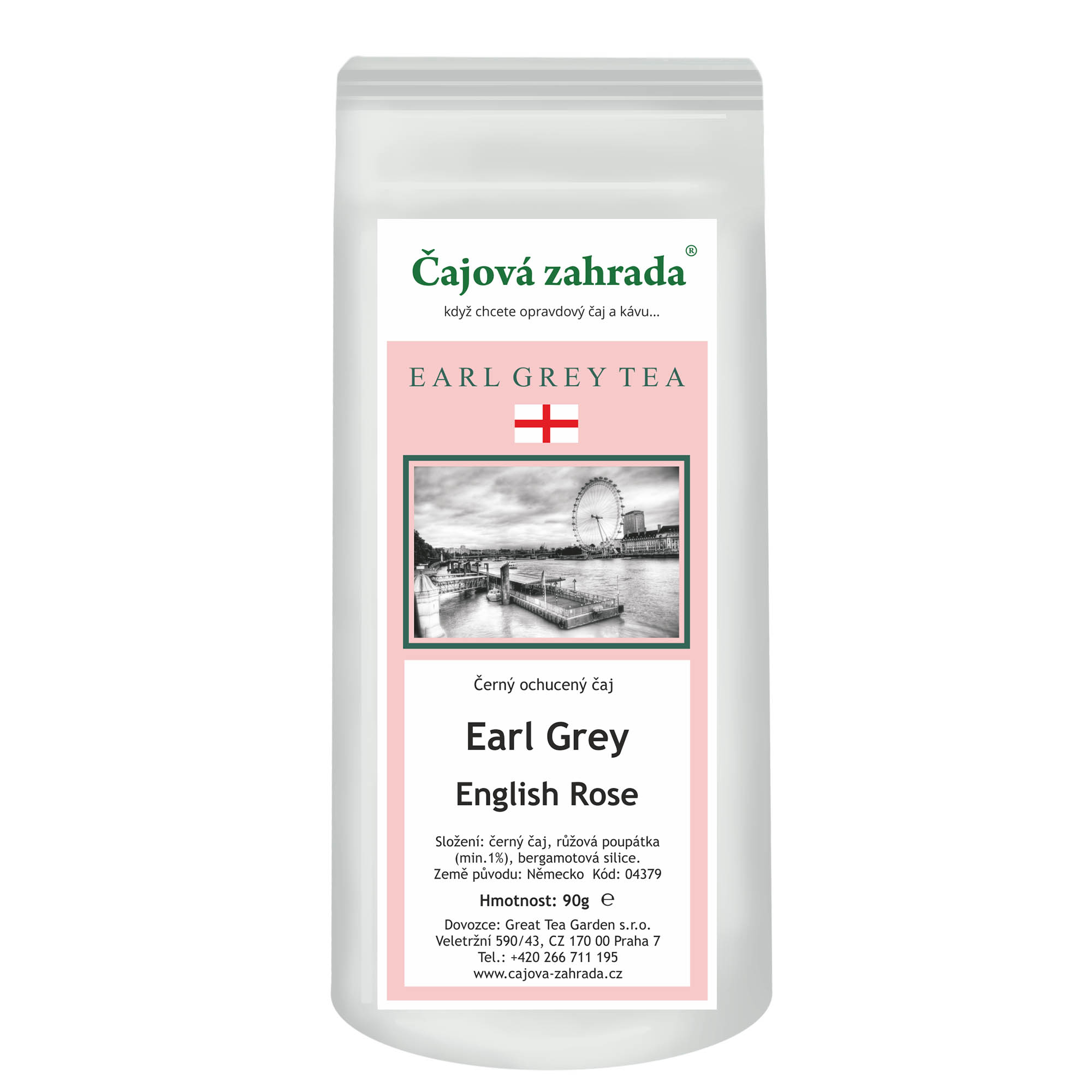 Čajová zahrada Earl Grey English Rose - černý ochucený čaj Varianta: černý čaj 90g